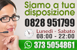 Contattaci dal Luned'ì al Sabato - dalle 8:00 alle 22:00